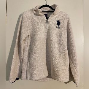 U.S. Polo ASSN. fleece quarter zip